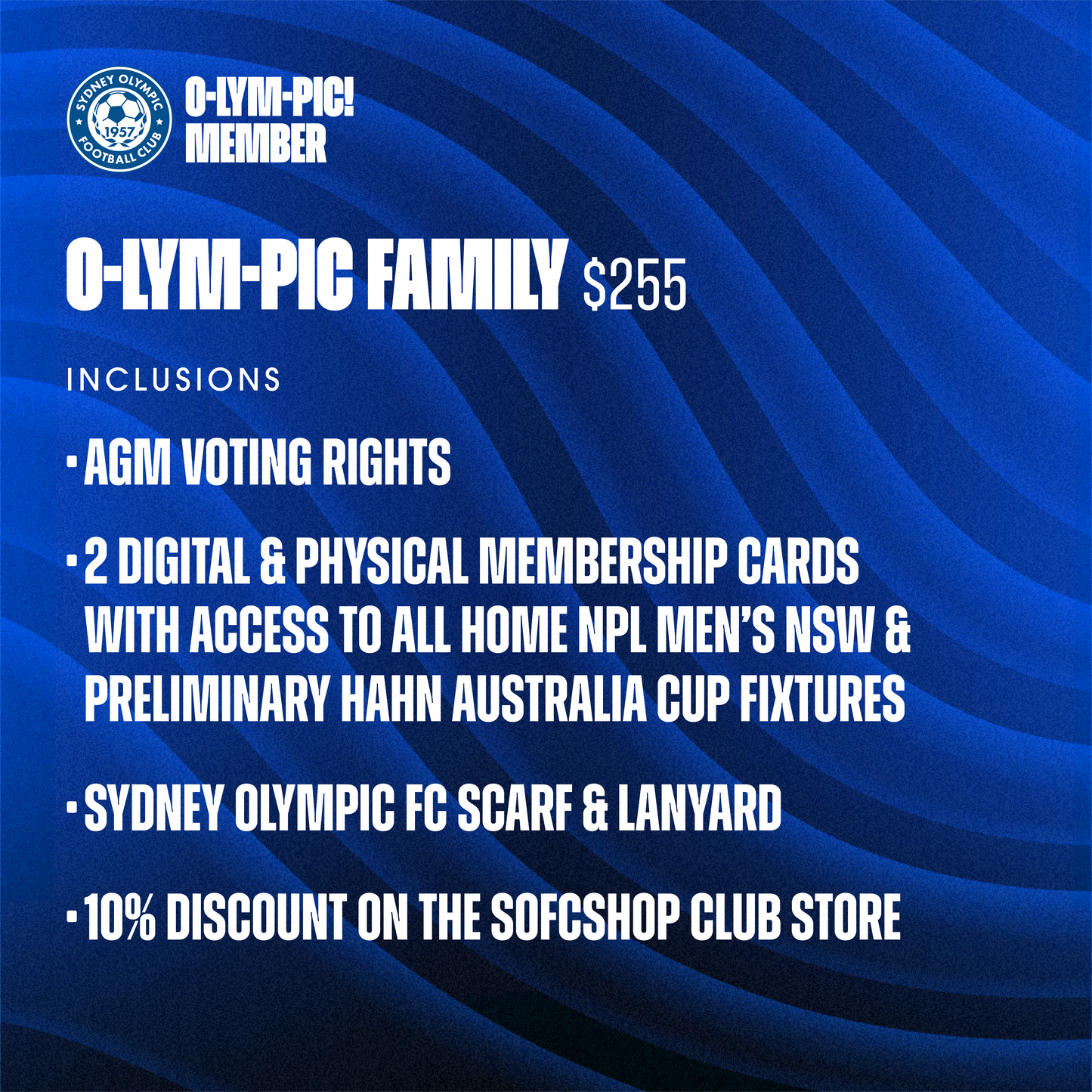 Sydney Olympic FC Memberships | NPL Men's NSW 2025
