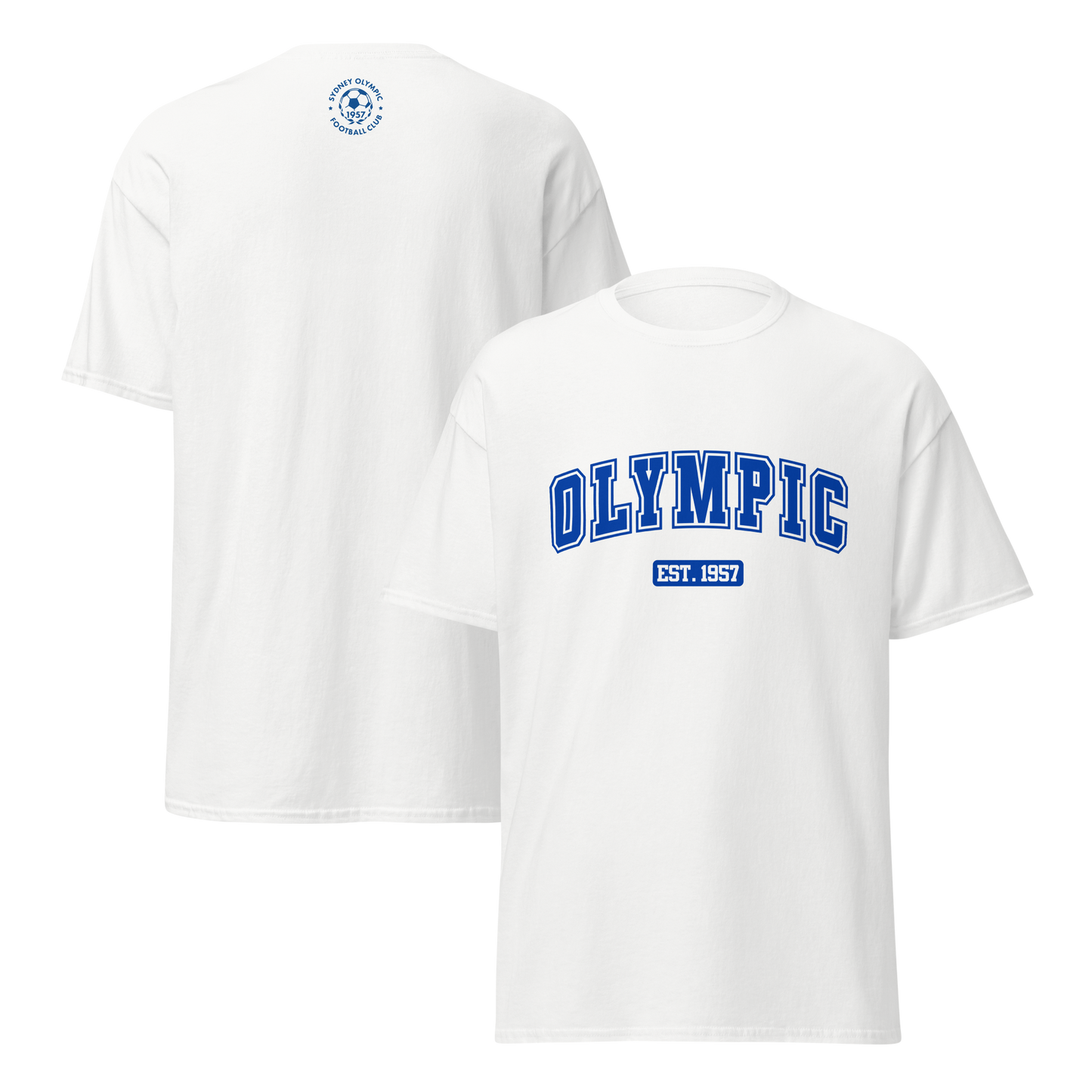 OLYMPIC VARSITY CLASSIC TEE - WHITE